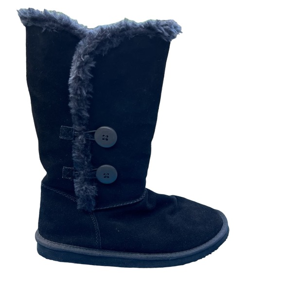 Canyon River Blues Women’s Black Suede & Faux Sherpa Boot 9 - Picture 1 of 11